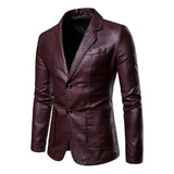 blazer-cuir-deux-boutons-revers-vintage