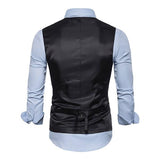 Gilet vintage à boutonnage simple à carreaux