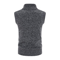 gilet-tricote-decontracte-col-montant-fermeture-eclair-vintage
