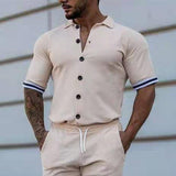 chemise-manches-courtes-poignets-rayes-vintage
