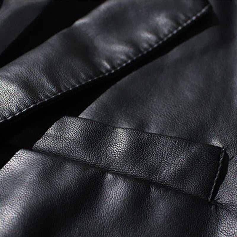 Veste vintage en cuir chic