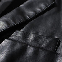 Veste vintage en cuir chic