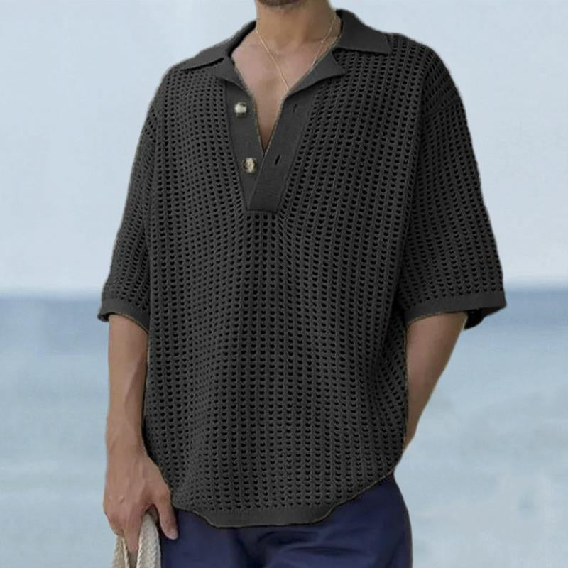 pull-vintage-revers-couleur-unie-hommes