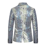 blazer-droit-imprime-paon-vintage