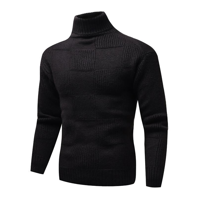 pull-fin-maille-jacquard-col-montant-manches-longues-vintage