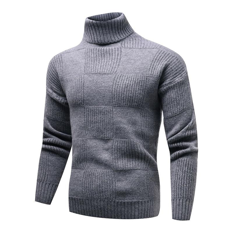 pull-fin-maille-jacquard-col-montant-manches-longues-vintage
