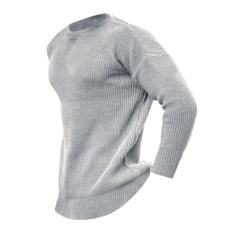 tricot-manches-longues-col-rond-vintage