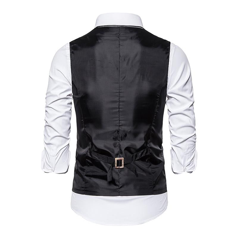 gilet-robe-col-v-imprime-vintage
