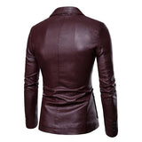 blazer-cuir-deux-boutons-revers-vintage