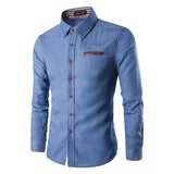 chemise-denim-poche-homme-vintage