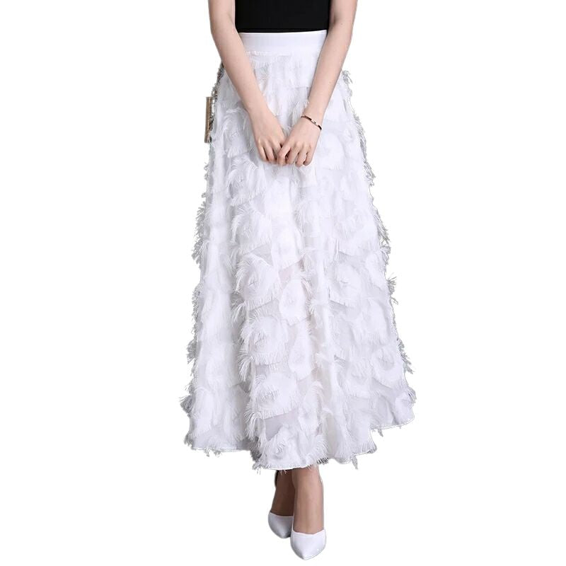 jupe-longue-vintage-femme-noir