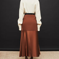 jupe-longue-vintage-satin-marron