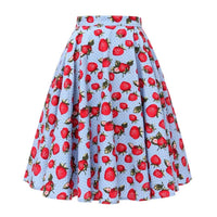jupe-annee-80-bleue-fraises