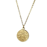     medaille-collier-femme-vintage