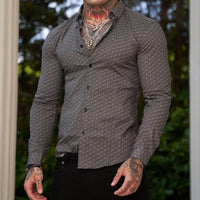 chemise-manches-longues-imprime-unique-vintage
