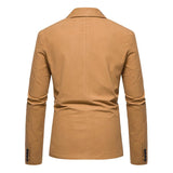 Blazer en daim vintage à un bouton