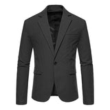 Blazer en daim vintage à un bouton