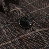 Blazer à Deux Boutons à Carreaux Vintage pour Hommes