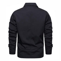 veste-vintage-couleur-unie-revers-simples-hommes