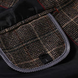 Blazer à Deux Boutons à Carreaux Vintage pour Hommes