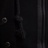 Sweat à capuche vintage à lacets sur les côtés