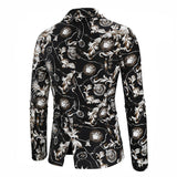 blazer-decontracte-bouton-imprime-graphique-retro
