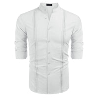 chemise-unie-manches-longues-vintage