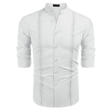 chemise-unie-manches-longues-vintage