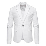 Blazer en daim vintage à un bouton