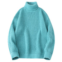     pull-col-roule-vintage-bleu