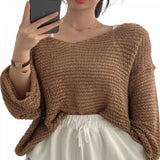pull-tricot-marron-vintage