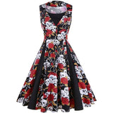 robe-fleurie-vintage-annee-50