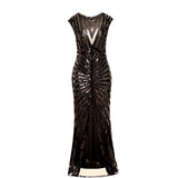 robe-longue-charleston-femme-noir